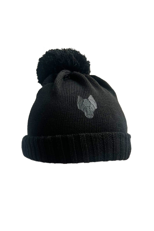 Beanie One Wolf pom pom