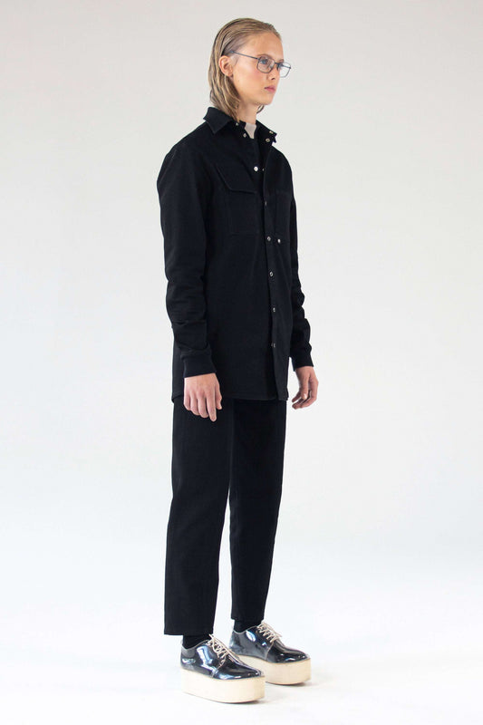 Unisex Denim Shirt SEEKER - black