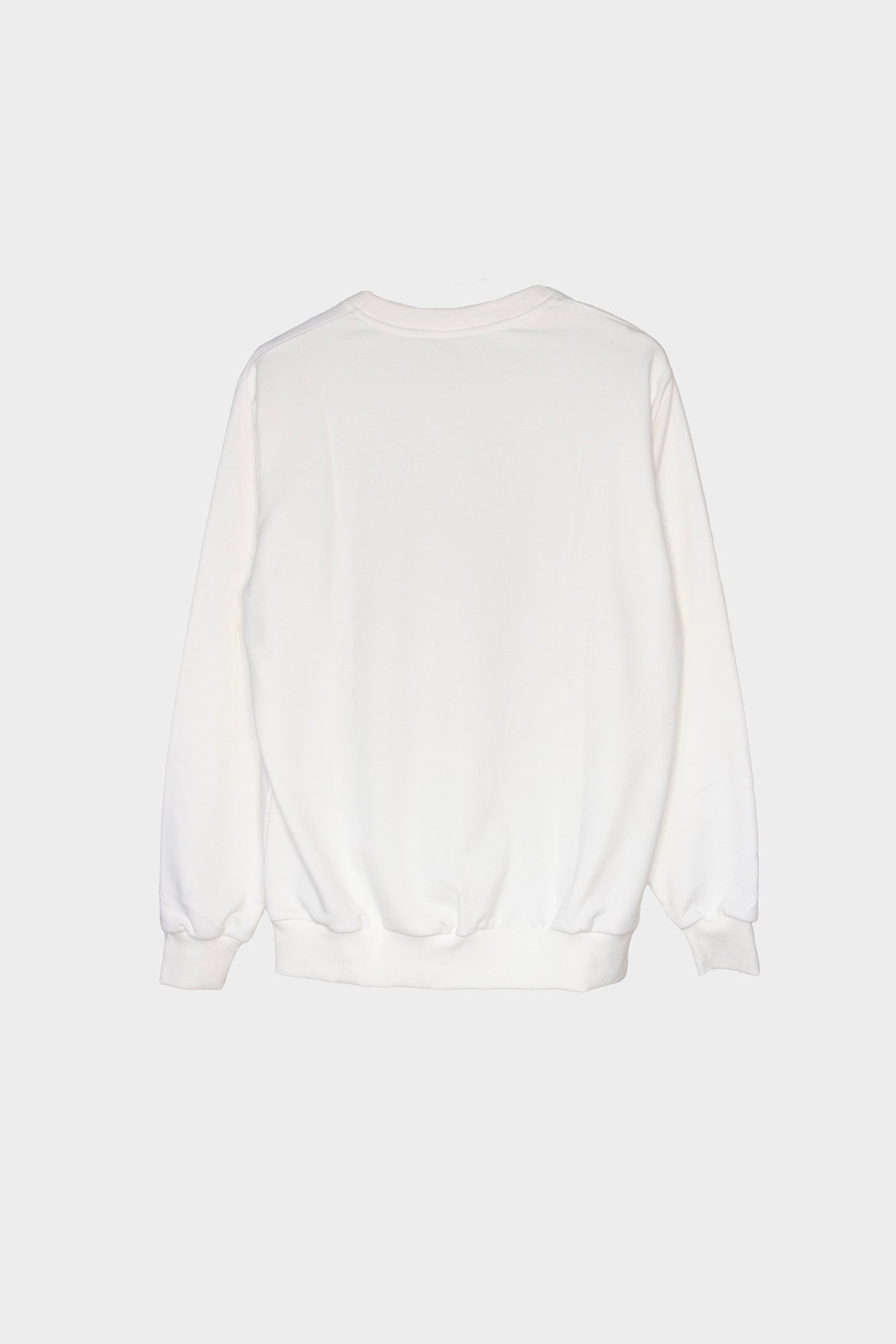 One Wolf Logo Sweater off white, not brushed