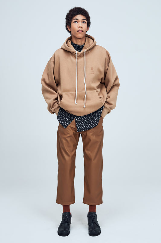 One Wolf Oversize Hoodie beige
