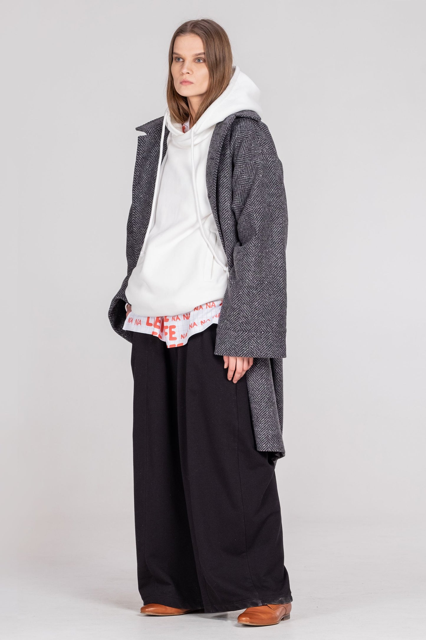 NORMAL LIFE oversized coat - One Wolf