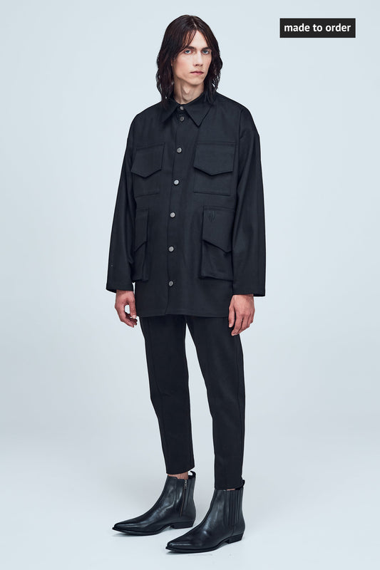 DREAMER džinsu jaka-krekls melns