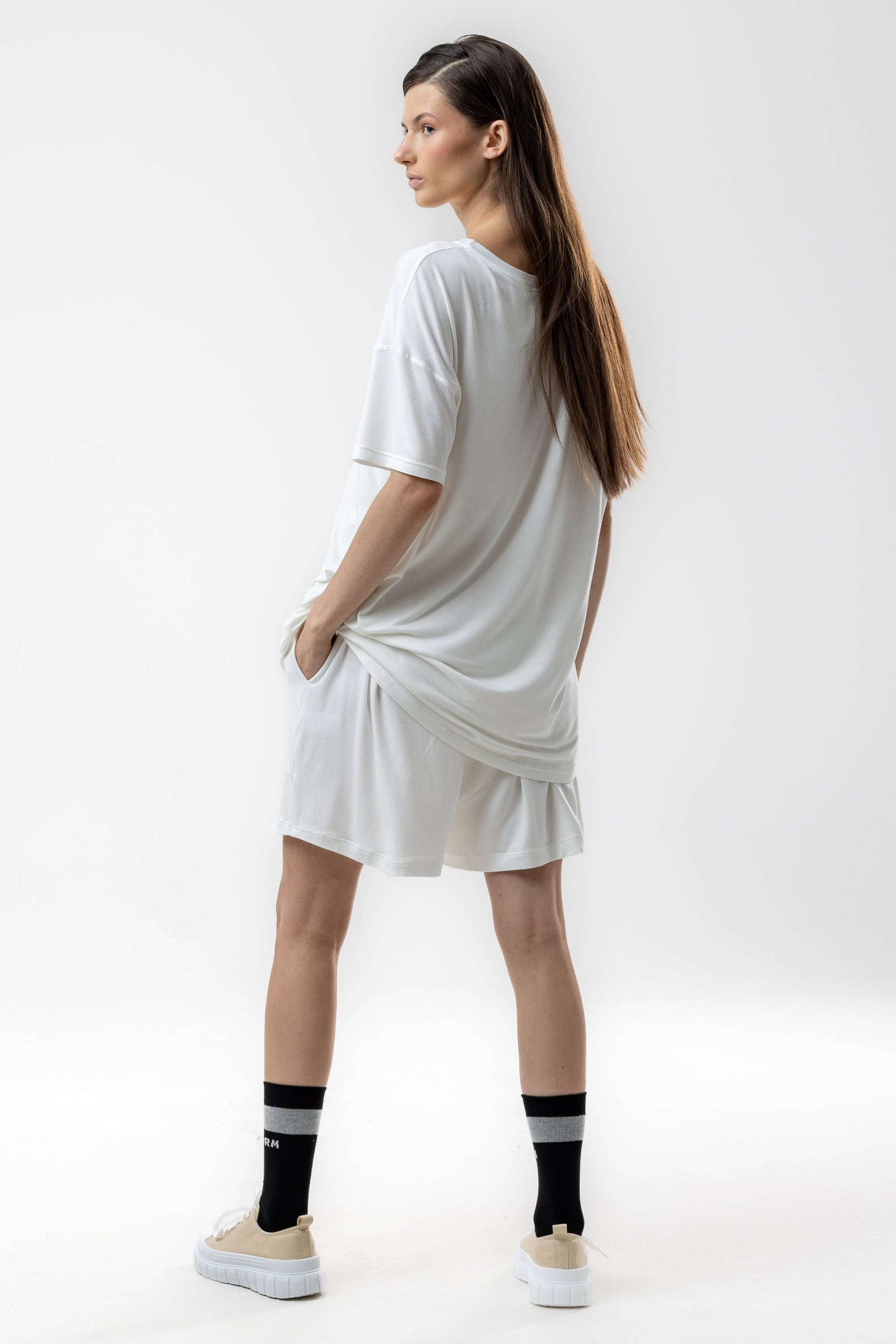 Bamboo Shorts off-white