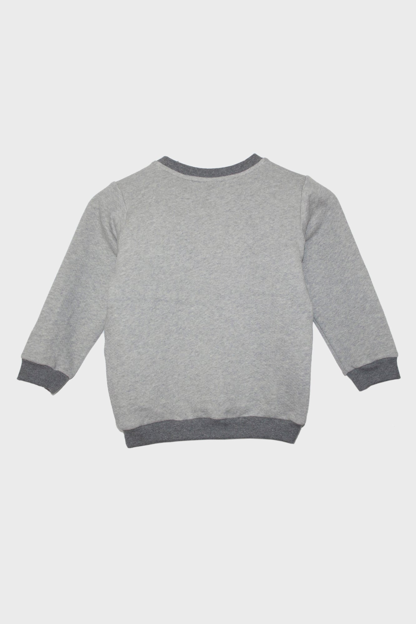 Kid’s One Wolf knitted sweater, grey/dark grey logo