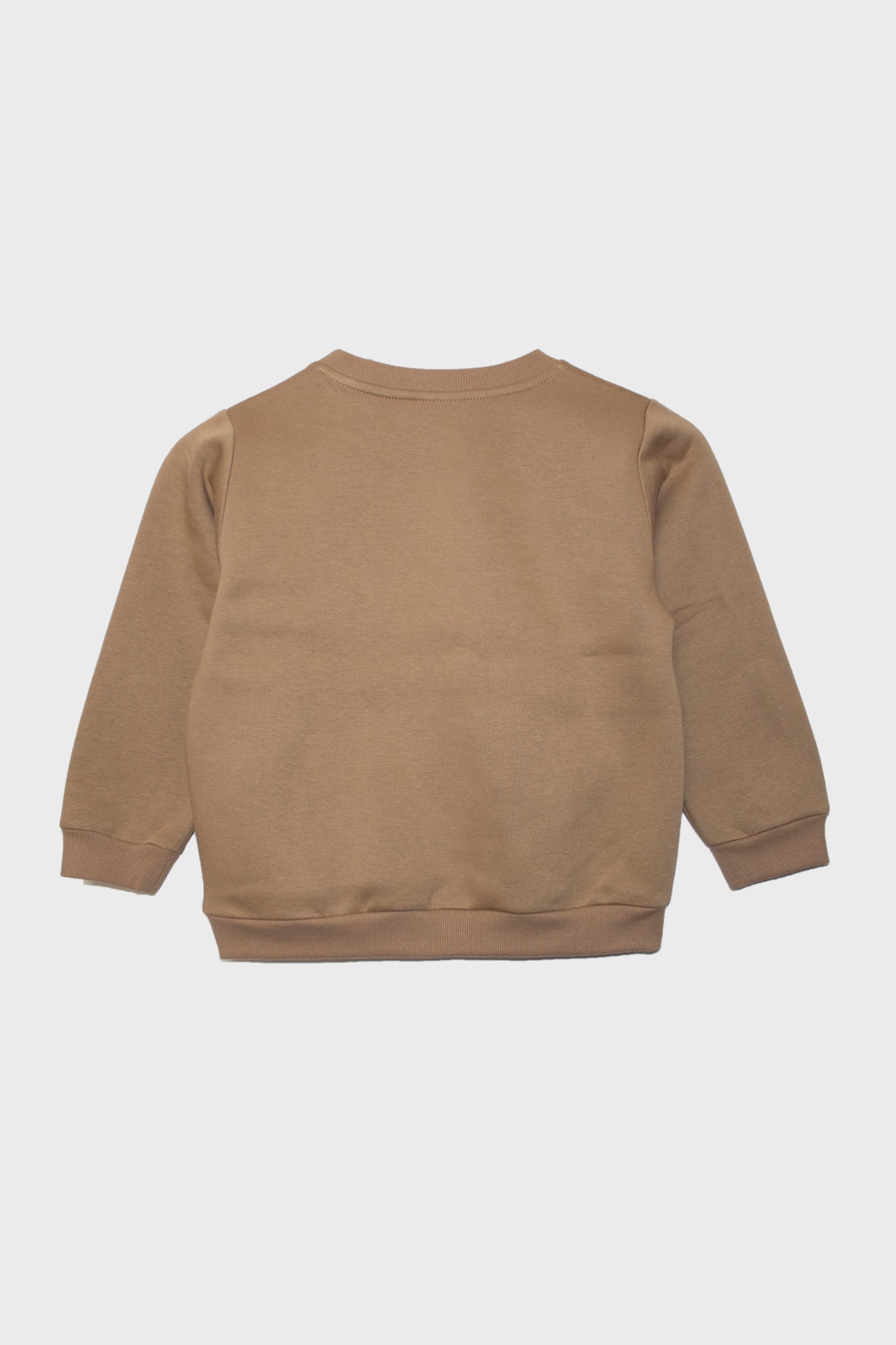 Kid’s One Wolf sweater, beige with red logo