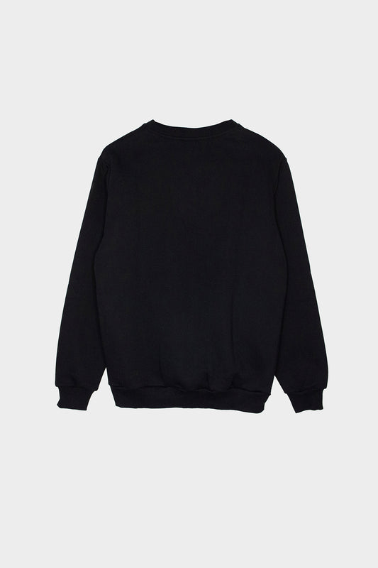 One Wolf Logo Sweater black regular glossy