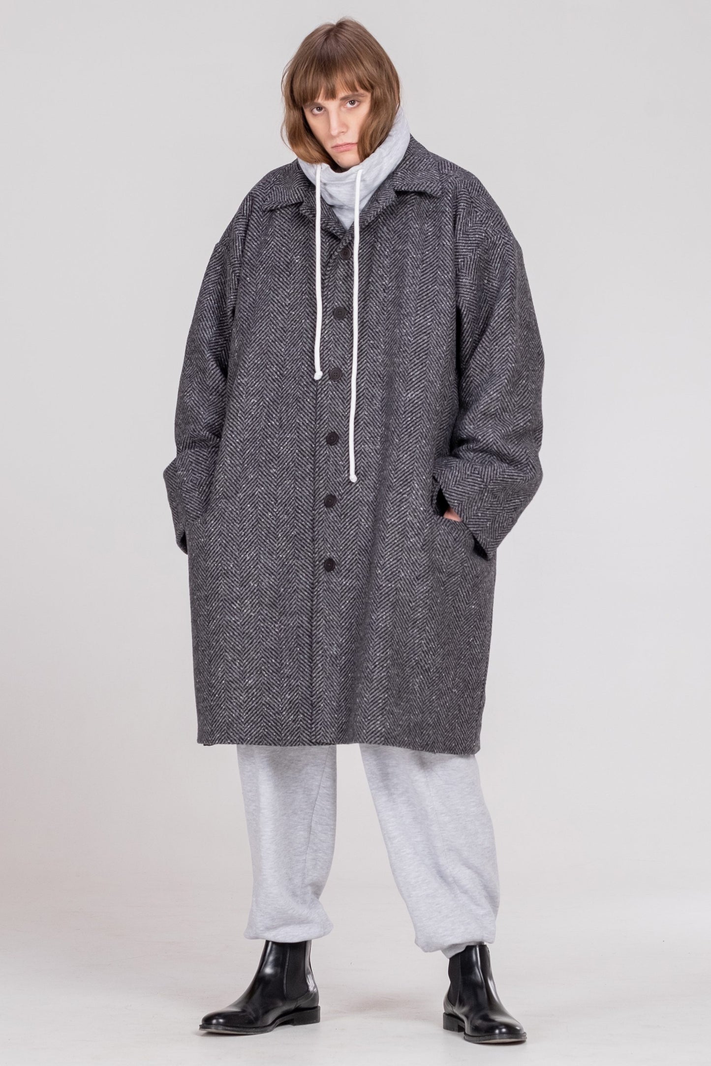 NORMAL LIFE oversized coat - One Wolf