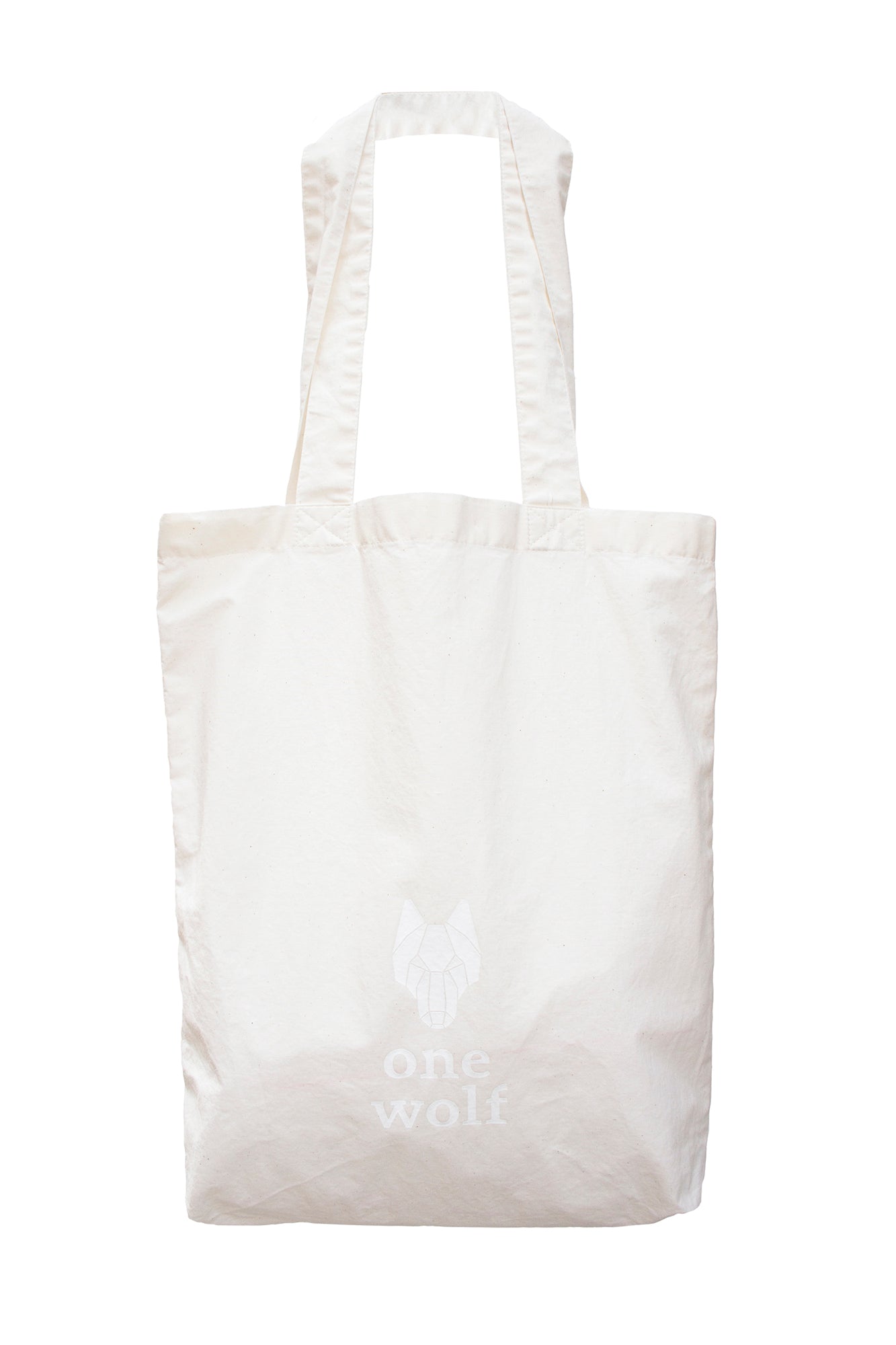 One Wolf Tote Bag - Beige (Large)