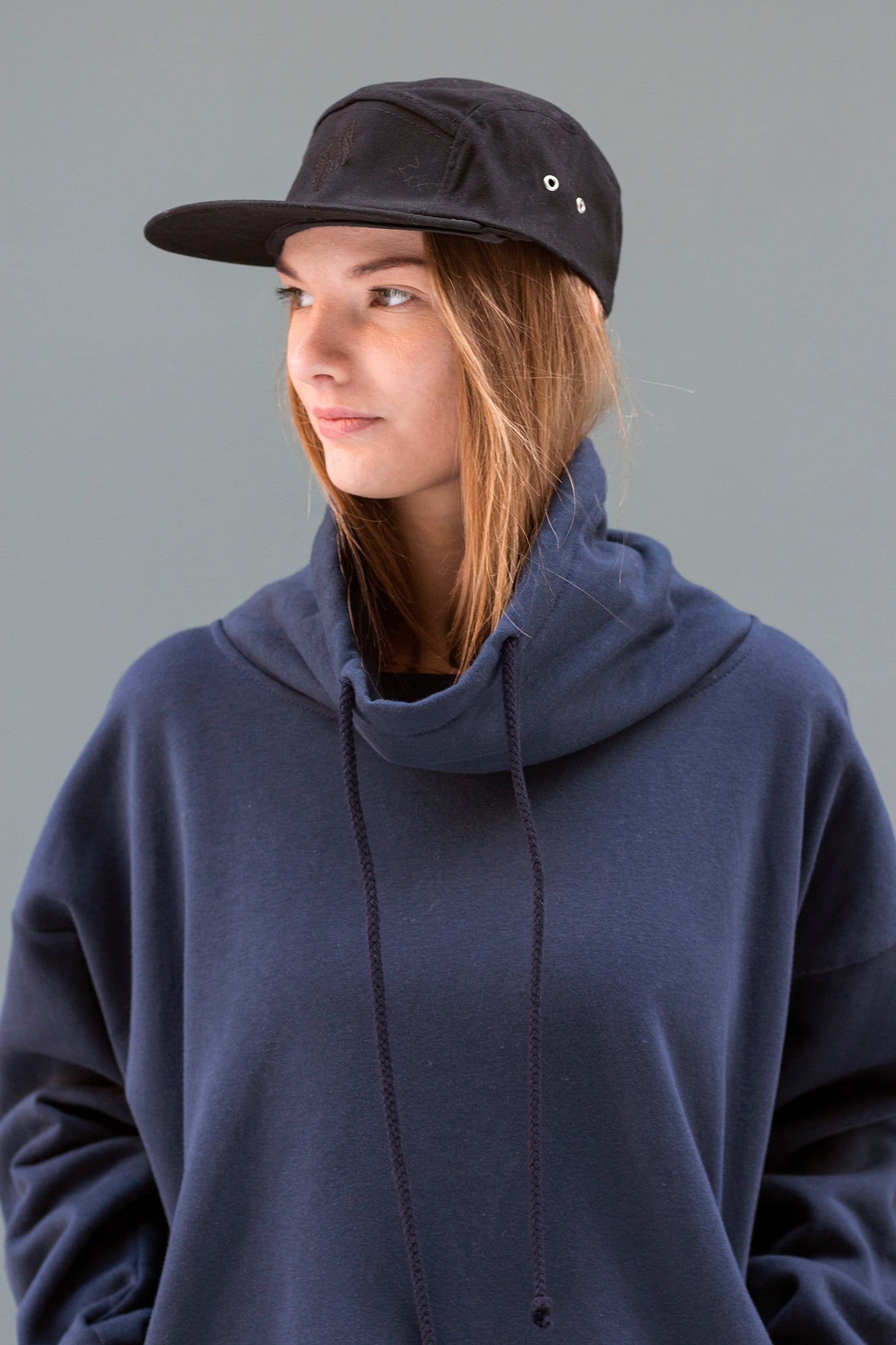 One Wolf oversize logo sweater dark blue - One Wolf
