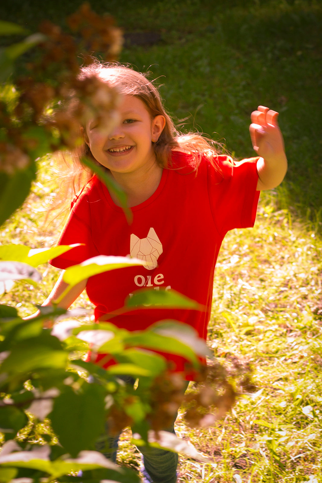 KIDS OW LOGO T-Shirt red/white logo