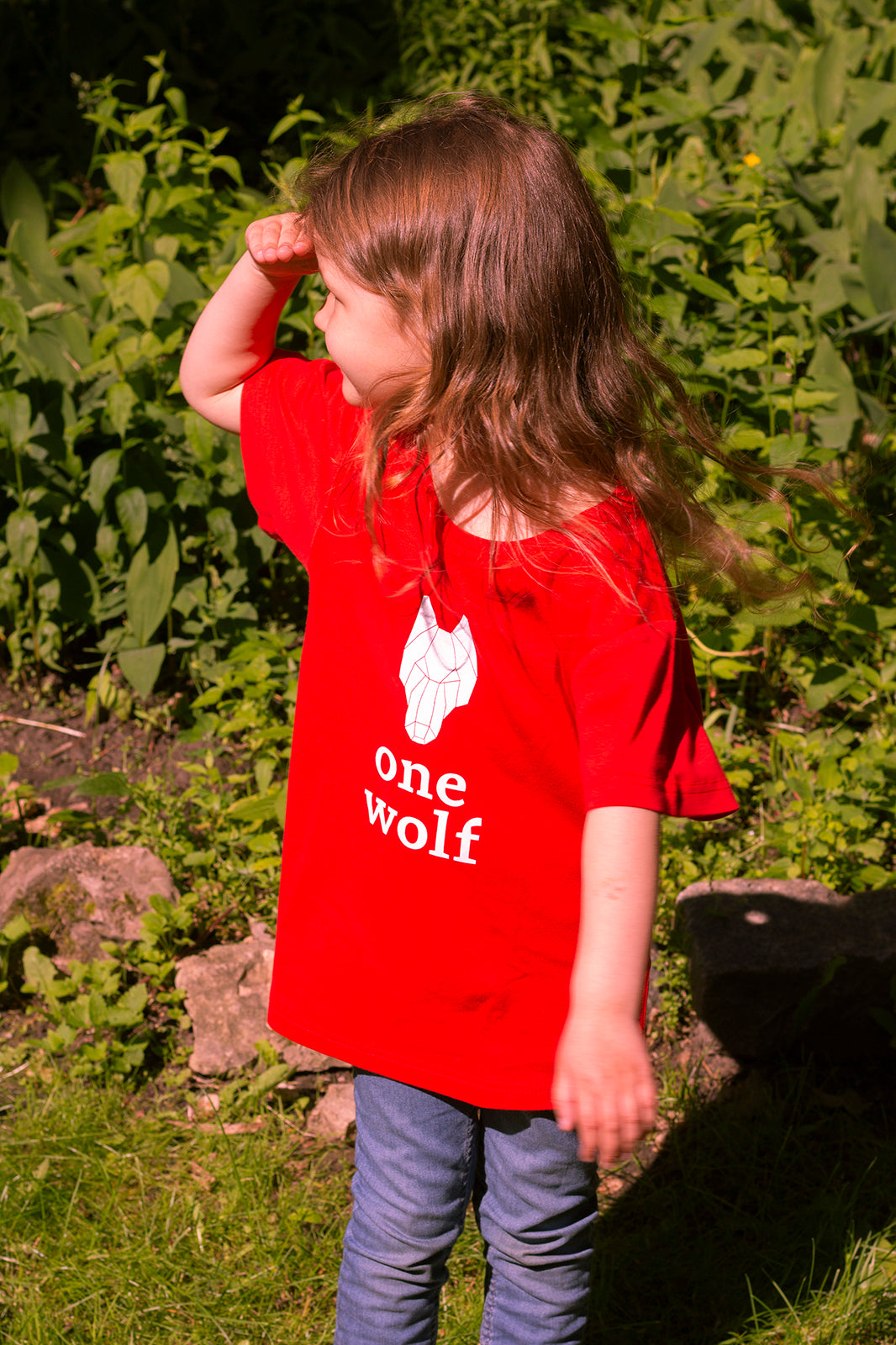 KIDS OW LOGO T-Shirt red/white logo