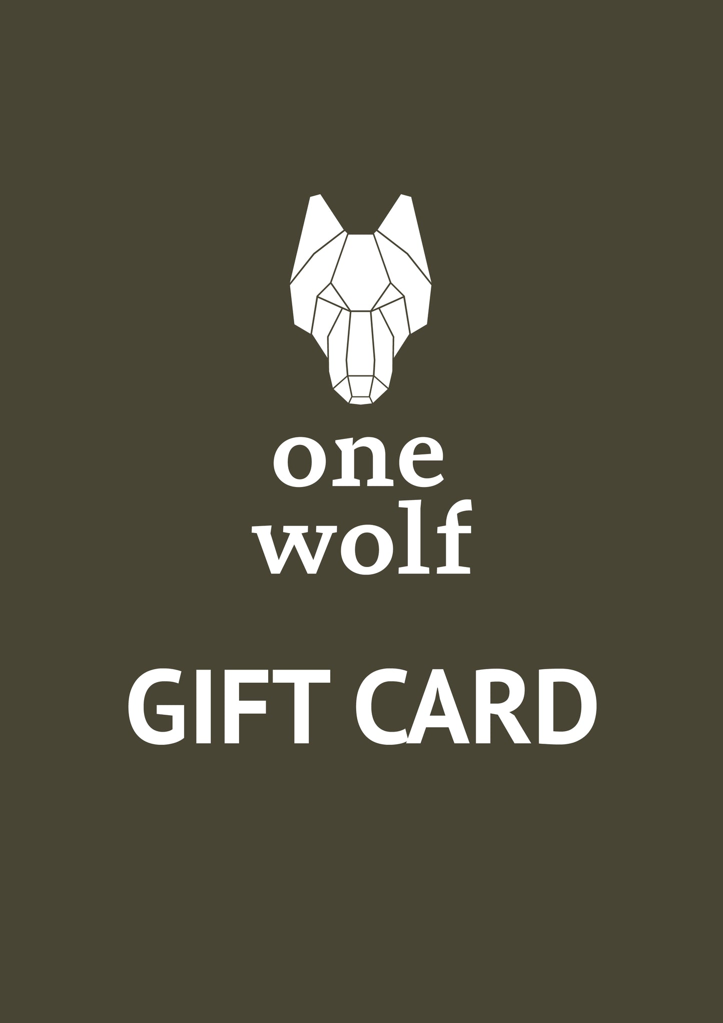 One Wolf Gift Card - One Wolf