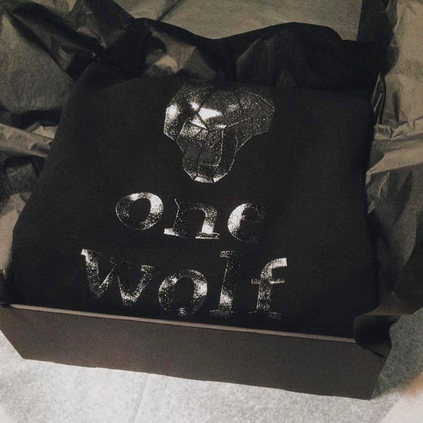 One Wolf logo sweater black/black - One Wolf