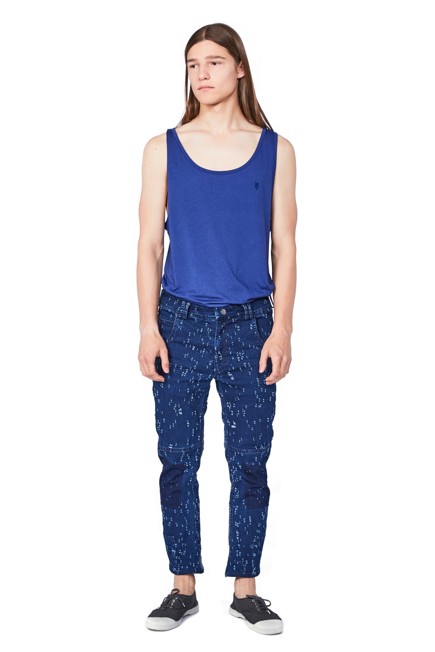 HOLEY unisex jeans - One Wolf