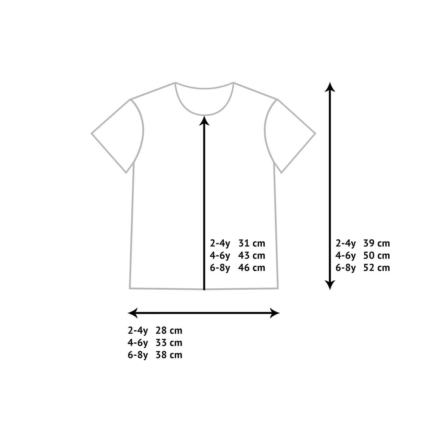 Bērnu OW logo T-krekls, melns/balta druka