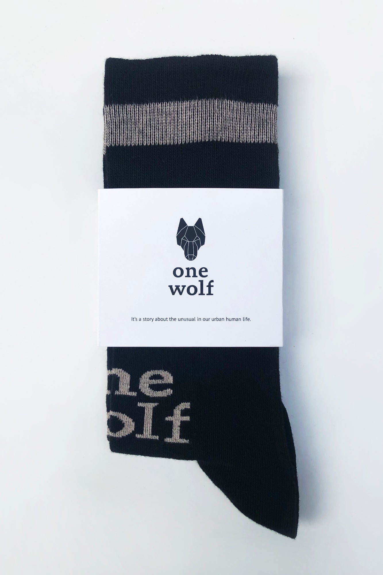 ONE WOLF LOGO socks